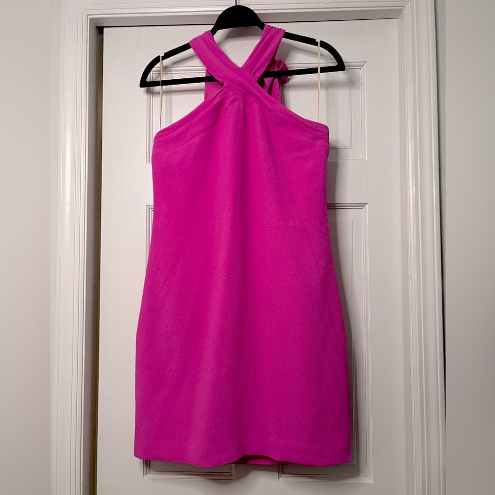 TRINA TURK • MAGICAL TWIST • BARBIE PINK MINI DRESS